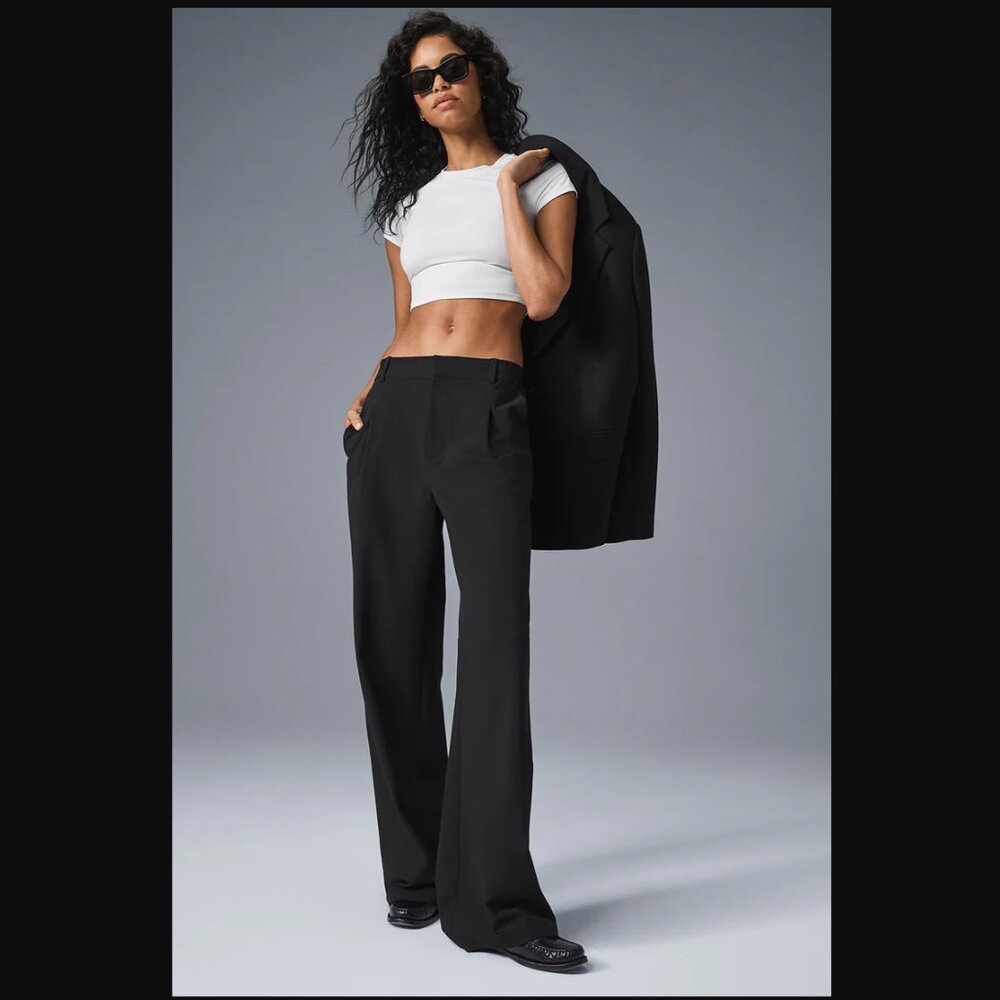 ALO Yoga High-Waist Pursuit Trouser - Black